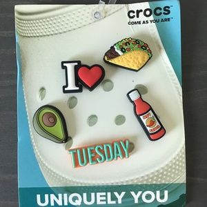 CROCS Jibbitz Taco Tuesday Charms 5-Pack